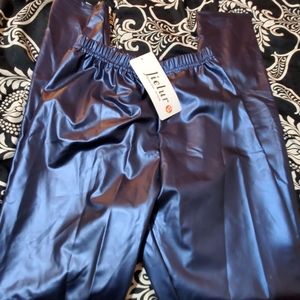 2 for $20 New metallic navy blue faux leggings